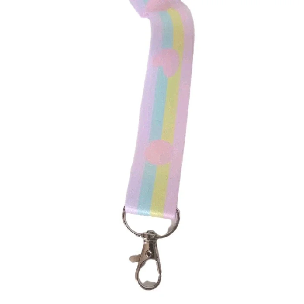 NWOT iPhone 5/5s/SE Pop It Rainbow Unicorn Silicone Phone Case w/AdjLanyard